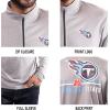 imageUltra Game NFL Official Adults Super Soft Quarter Zip Long Sleeve TShirtHeather Gray