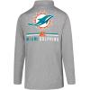 imageUltra Game NFL Official Adults Super Soft Quarter Zip Long Sleeve TShirtHeather Gray
