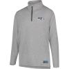 imageUltra Game NFL Official Adults Super Soft Quarter Zip Long Sleeve TShirtHeather Gray