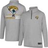 imageUltra Game NFL Official Adults Super Soft Quarter Zip Long Sleeve TShirtHeather Gray