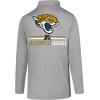 imageUltra Game NFL Official Adults Super Soft Quarter Zip Long Sleeve TShirtHeather Gray