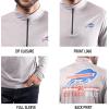 imageUltra Game NFL Official Adults Super Soft Quarter Zip Long Sleeve TShirtHeather Gray