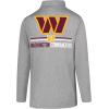 imageUltra Game NFL Official Adults Super Soft Quarter Zip Long Sleeve TShirtHeather Gray