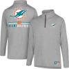 imageUltra Game NFL Official Adults Super Soft Quarter Zip Long Sleeve TShirtHeather Gray