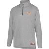 imageUltra Game NFL Official Adults Super Soft Quarter Zip Long Sleeve TShirtHeather Gray