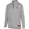 imageUltra Game NFL Official Adults Super Soft Quarter Zip Long Sleeve TShirtHeather Gray