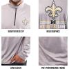 imageUltra Game NFL Official Adults Super Soft Quarter Zip Long Sleeve TShirtHeather Gray