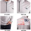 imageUltra Game NFL Official Adults Super Soft Quarter Zip Long Sleeve TShirtHeather Gray