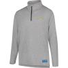 imageUltra Game NFL Official Adults Super Soft Quarter Zip Long Sleeve TShirtHeather Gray