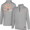 imageUltra Game NFL Official Adults Super Soft Quarter Zip Long Sleeve TShirtHeather Gray