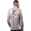 imageUltra Game NFL Official Adults Super Soft Quarter Zip Long Sleeve TShirtHeather Gray