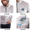 imageUltra Game NFL Official Adults Super Soft Quarter Zip Long Sleeve TShirtHeather Gray