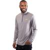 imageUltra Game NFL Official Adults Super Soft Quarter Zip Long Sleeve TShirtHeather Gray