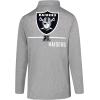 imageUltra Game NFL Official Adults Super Soft Quarter Zip Long Sleeve TShirtHeather Gray