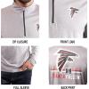 imageUltra Game NFL Official Adults Super Soft Quarter Zip Long Sleeve TShirtHeather Gray