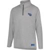imageUltra Game NFL Official Adults Super Soft Quarter Zip Long Sleeve TShirtHeather Gray