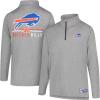 imageUltra Game NFL Official Adults Super Soft Quarter Zip Long Sleeve TShirtHeather Gray