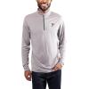 imageUltra Game NFL Official Adults Super Soft Quarter Zip Long Sleeve TShirtHeather Gray