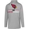 imageUltra Game NFL Official Adults Super Soft Quarter Zip Long Sleeve TShirtHeather Gray