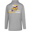 imageUltra Game NFL Official Adults Super Soft Quarter Zip Long Sleeve TShirtHeather Gray