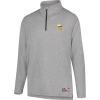 imageUltra Game NFL Official Adults Super Soft Quarter Zip Long Sleeve TShirtHeather Gray