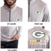 imageUltra Game NFL Official Adults Super Soft Quarter Zip Long Sleeve TShirtHeather Gray