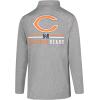 imageUltra Game NFL Official Adults Super Soft Quarter Zip Long Sleeve TShirtHeather Gray