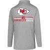 imageUltra Game NFL Official Adults Super Soft Quarter Zip Long Sleeve TShirtHeather Gray