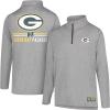 imageUltra Game NFL Official Adults Super Soft Quarter Zip Long Sleeve TShirtHeather Gray