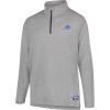 imageUltra Game NFL Official Adults Super Soft Quarter Zip Long Sleeve TShirtHeather Gray