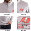 imageUltra Game NFL Official Adults Super Soft Quarter Zip Long Sleeve TShirtHeather Gray