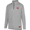 imageUltra Game NFL Official Adults Super Soft Quarter Zip Long Sleeve TShirtHeather Gray