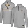 imageUltra Game NFL Official Adults Super Soft Quarter Zip Long Sleeve TShirtHeather Gray
