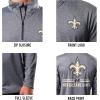 imageUltra Game NFL Official Adults Super Soft Quarter Zip Long Sleeve TShirtHeather Gray