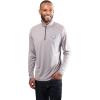 imageUltra Game NFL Official Adults Super Soft Quarter Zip Long Sleeve TShirtHeather Gray