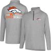 imageUltra Game NFL Official Adults Super Soft Quarter Zip Long Sleeve TShirtHeather Gray