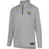 imageUltra Game NFL Official Adults Super Soft Quarter Zip Long Sleeve TShirtHeather Gray