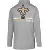 imageUltra Game NFL Official Adults Super Soft Quarter Zip Long Sleeve TShirtHeather Gray