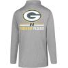 imageUltra Game NFL Official Adults Super Soft Quarter Zip Long Sleeve TShirtHeather Gray