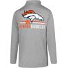 imageUltra Game NFL Official Adults Super Soft Quarter Zip Long Sleeve TShirtHeather Gray