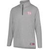 imageUltra Game NFL Official Adults Super Soft Quarter Zip Long Sleeve TShirtHeather Gray