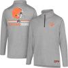 imageUltra Game NFL Official Adults Super Soft Quarter Zip Long Sleeve TShirtHeather Gray