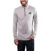 imageUltra Game NFL Official Adults Super Soft Quarter Zip Long Sleeve TShirtHeather Gray