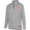 imageUltra Game NFL Official Adults Super Soft Quarter Zip Long Sleeve TShirtHeather Gray