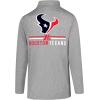 imageUltra Game NFL Official Adults Super Soft Quarter Zip Long Sleeve TShirtHeather Gray