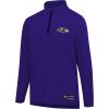 imageUltra Game NFL Official Adults Super Soft Quarter Zip Long Sleeve TShirtTeam Color