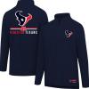 imageUltra Game NFL Official Adults Super Soft Quarter Zip Long Sleeve TShirtTeam Color