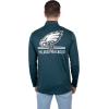 imageUltra Game NFL Official Adults Super Soft Quarter Zip Long Sleeve TShirtTeam Color