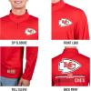 imageUltra Game NFL Official Adults Super Soft Quarter Zip Long Sleeve TShirtTeam Color