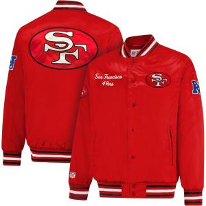imageUltra Game Mens NFL Official Supreme Heritage Satin JacketHeritage Logo 2